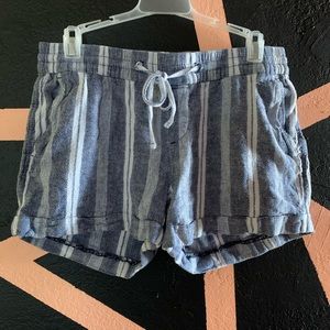 Blue and White Shorts